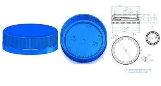 Example of agree of 5l PET bottle cap